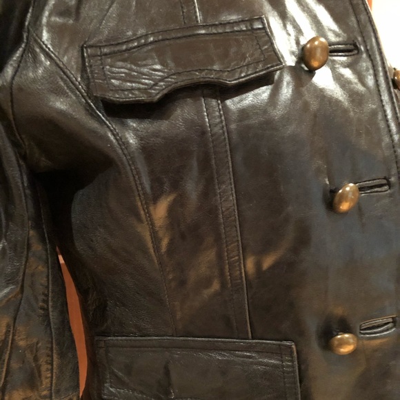 Arden B Lamb Leather Jacket - Picture 3 of 15